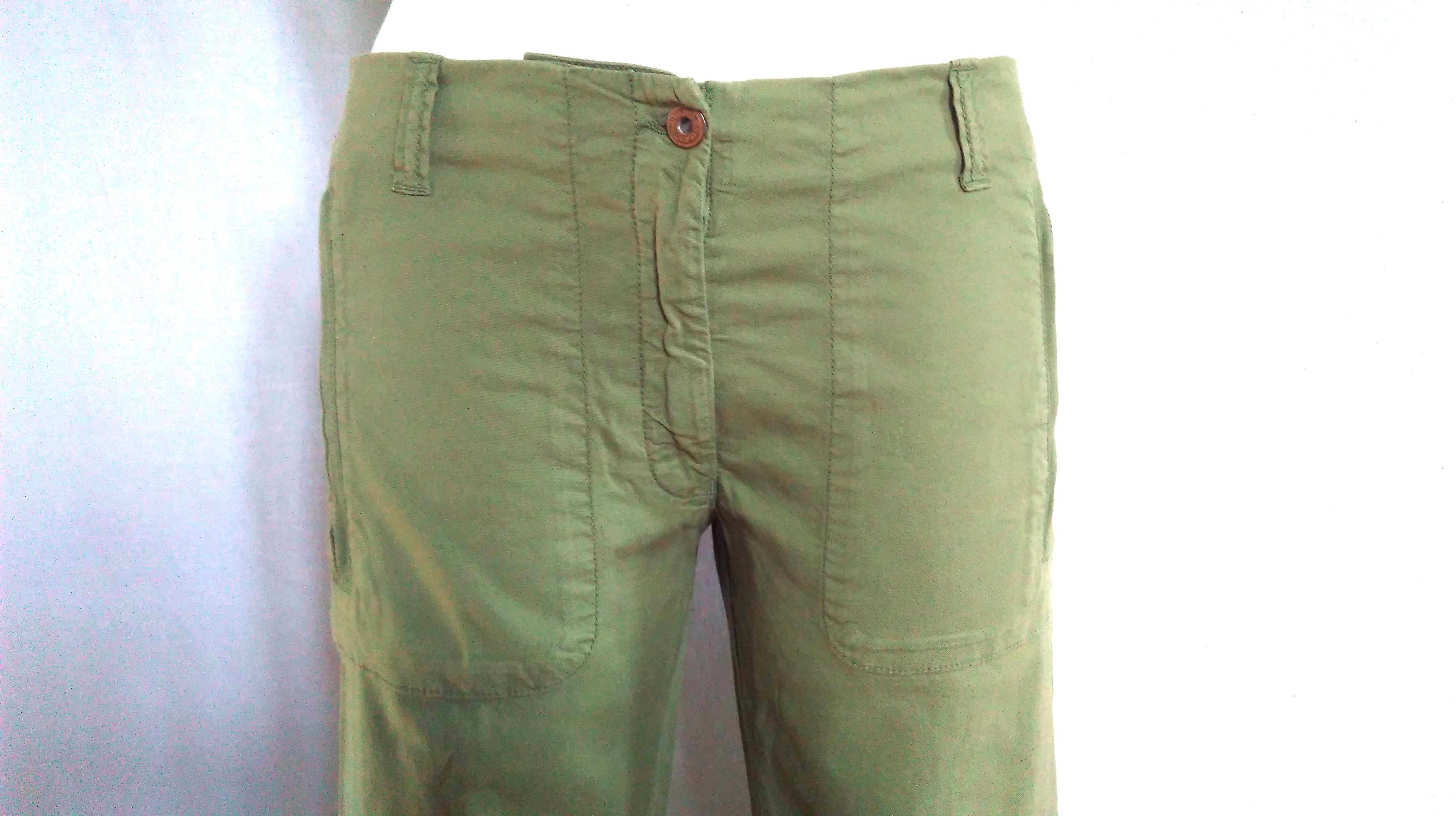 SPODNIE damskie Zielone r. S/M stan bdb