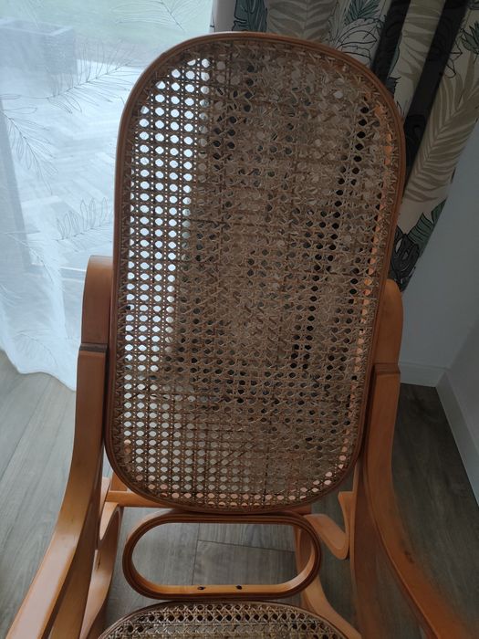 Fotel bujany na płozach