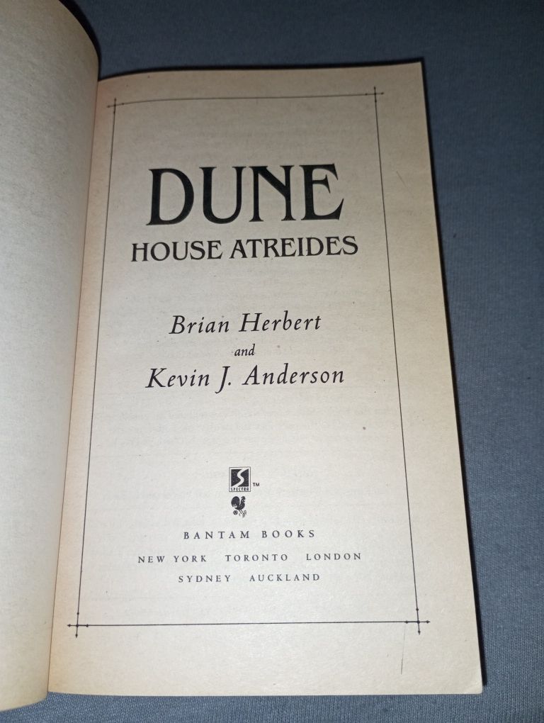 Dune Hause Atreides Brian Herbert Kevin J. Anderson po angielsku