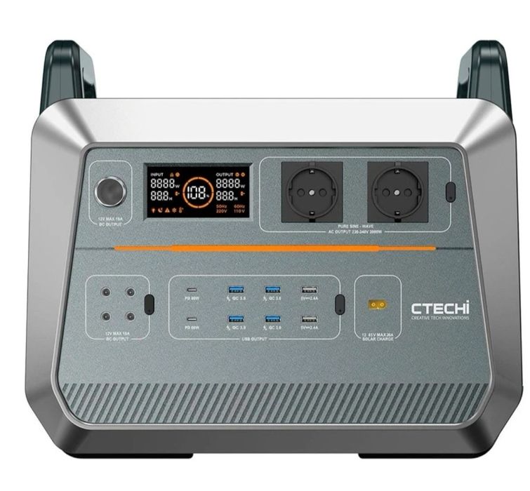 Передзамовлення!! Зарядна станція CTECHi ST2000 2000W 1536Wh LiFePo4