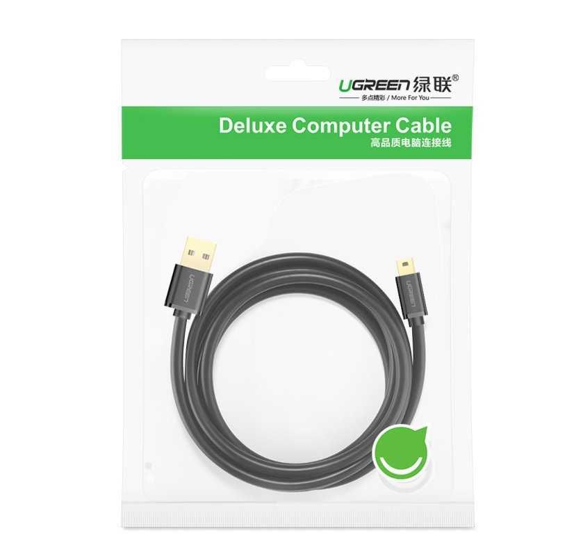 Ugreen kabel przewód USB - mini USB 1 m czarny