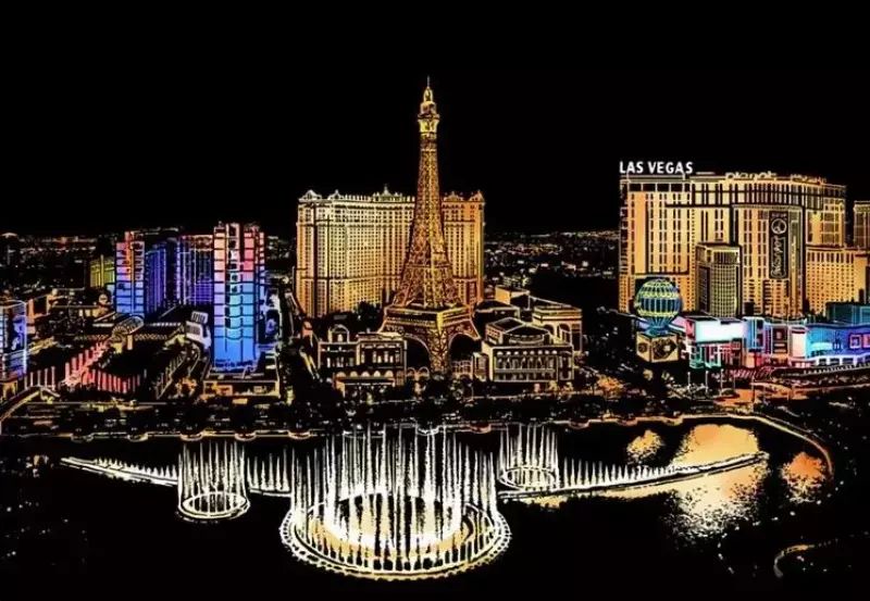 Plakat Zdrapka Las Vegas Scratch Art  A3 40,5 x 28,5 cm