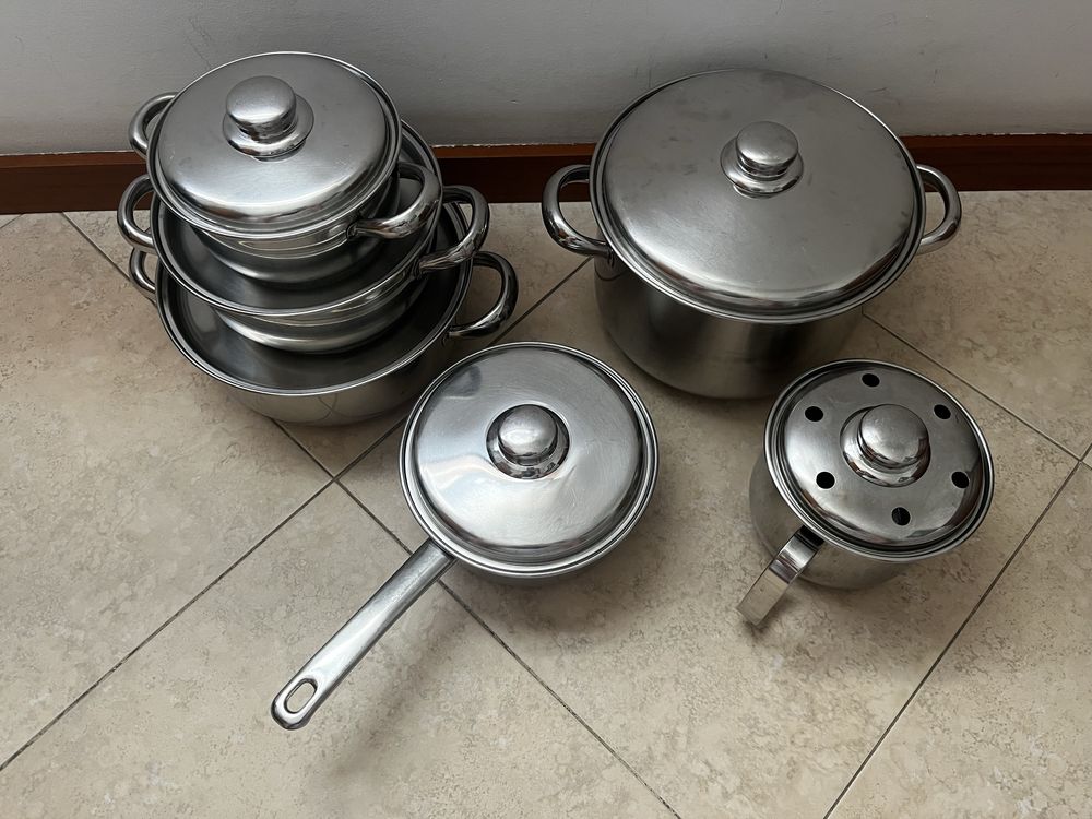 Conjunto de tachos inox