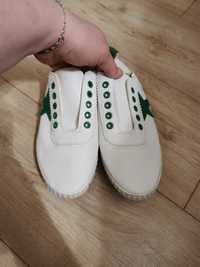 Trampki buty damskie białe gwiazdka roz 41 dl wkl 25.5 cm