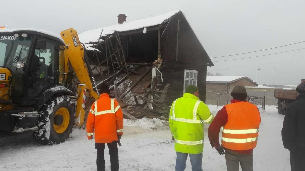 Wyburzenia Rozbiórki Budynków Kucie betonu Młot Wywóz Gruzu Wycinka