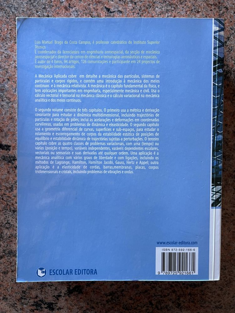 Mecânica Aplicada Vol II Dinâmica Variacional e Geometria Diferencial