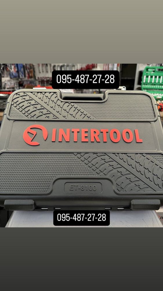 Набір інструментів на 100 од. INTERTOOL ET-8100 серия STORM Cr-V