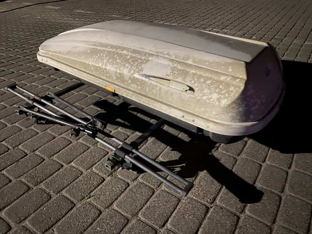 Box dachowy + uchwyt na rower, gotowy do montazu