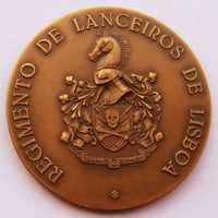 Medalha de Bronze Militar Brasão do Regimento de Lanceiros de Lisboa