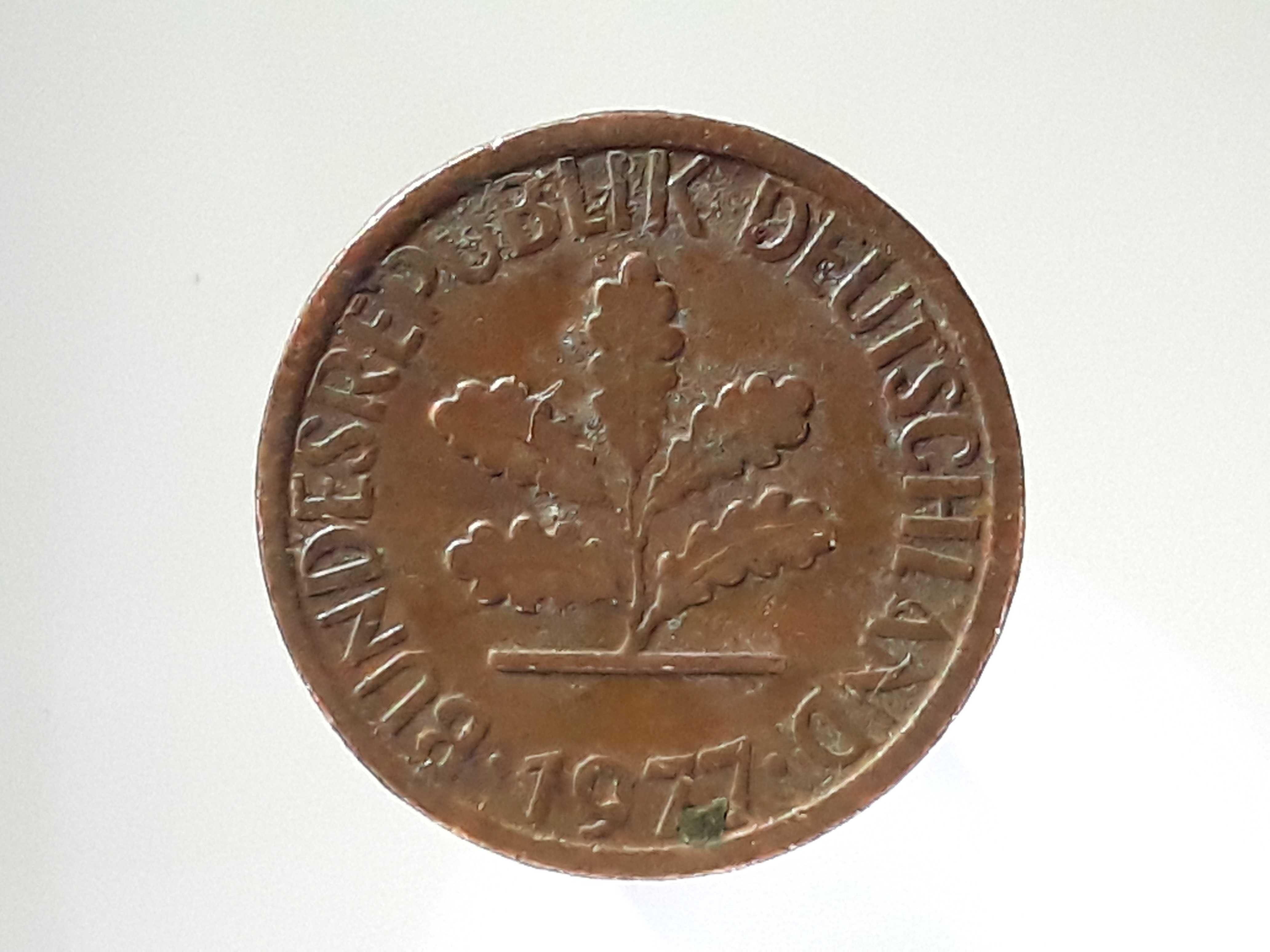 Stare monety. Moneta 1 pfennig / fenig Niemcy roczniki 1950 - 1995