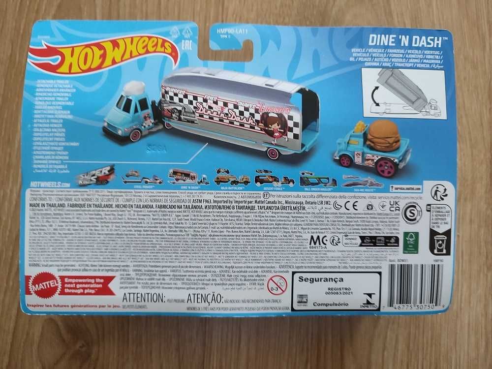 Hot Wheels Ciężarówka DINE'N DASH HMF90