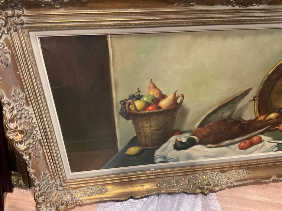 Quadro oleo peça com 140x90 cm