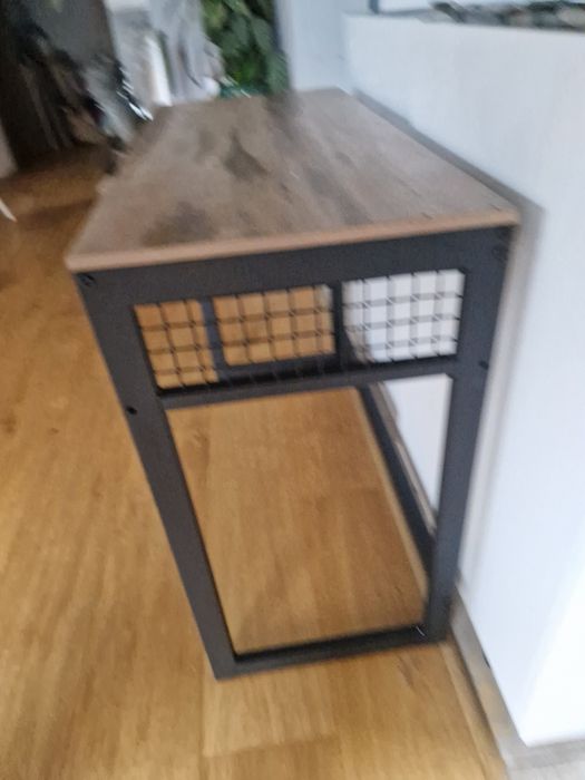 Konsola 90x40 cm mała dostawa Kraków metalowa loft antracyt