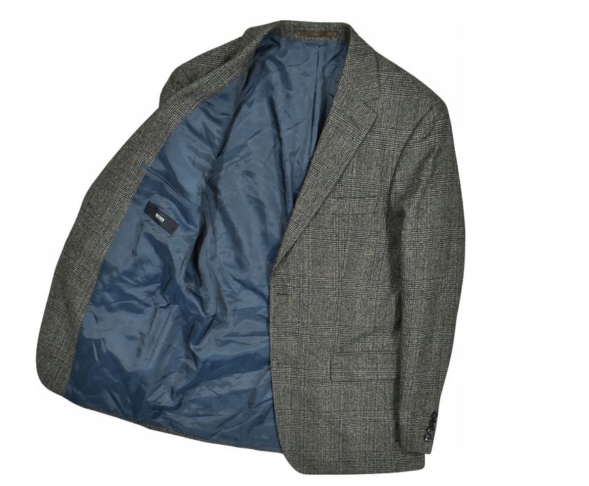 Hugo Boss Wełniana Marynarka Męska Stretch / 48