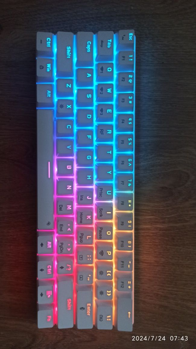 Бездротова механічна клавіатура MAD DOG GK850W RGB