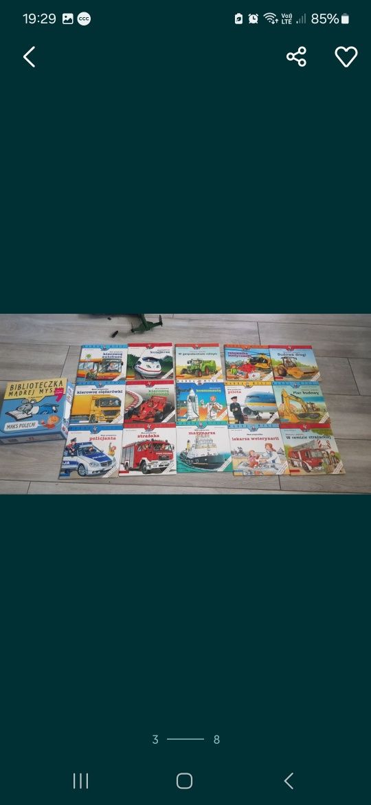 Biblioteczka madra mysz ksiazeczki w teczce zestaw