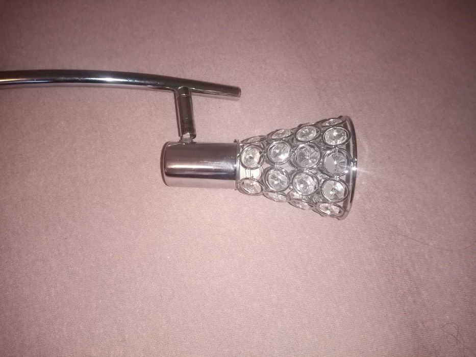 Lampa kinkiet listwa kryształki chrom
