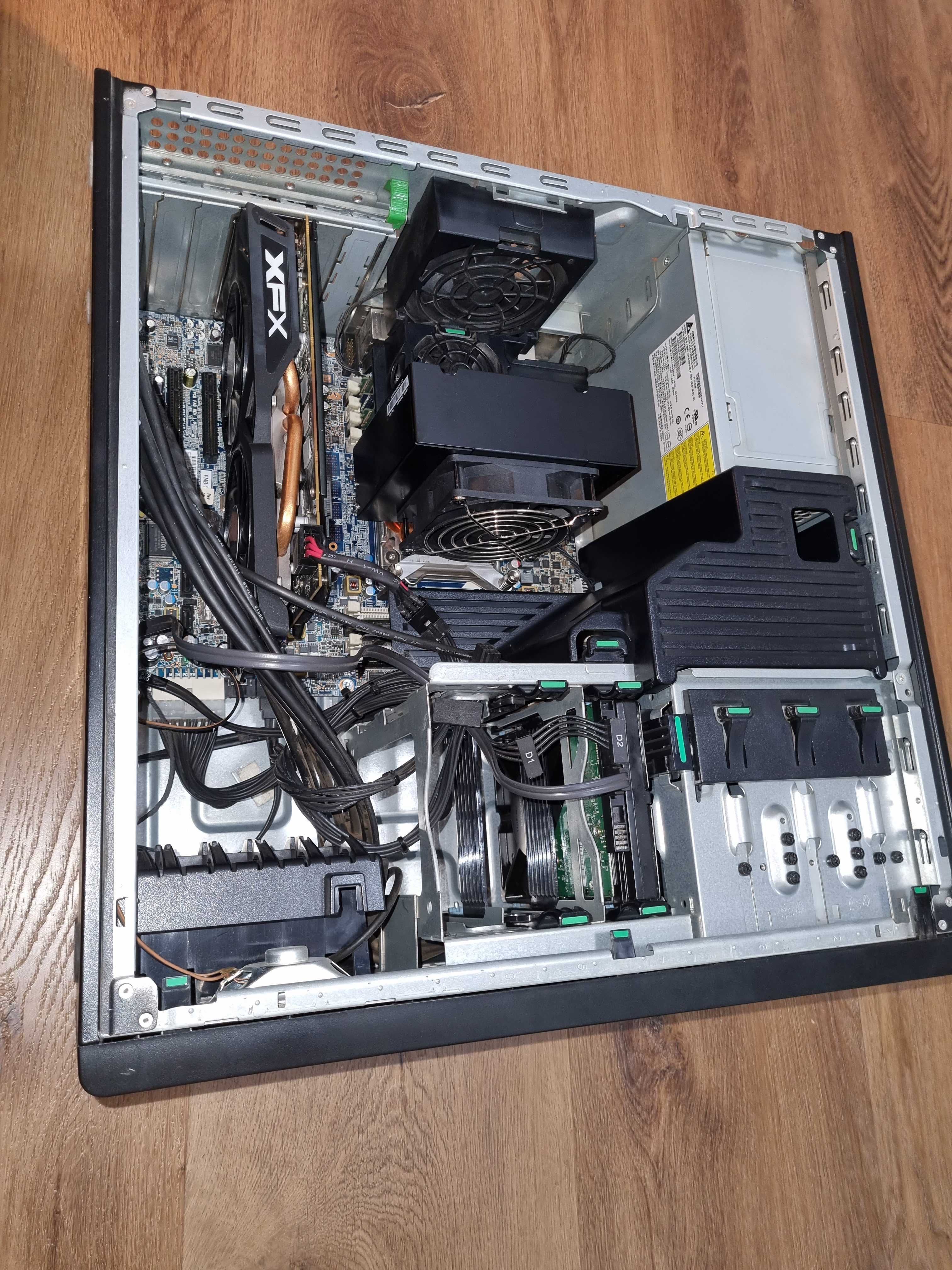 komputer PC HP Z420, Intel 6 x 3.2GHz , SSD, HDD, 24GB RAM , RX480 4GB