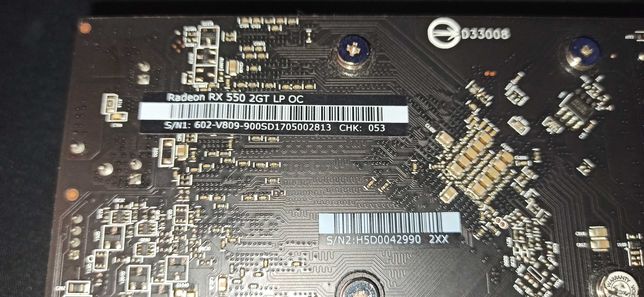 Видеокарта Radeon RX 550 2GT LP OC