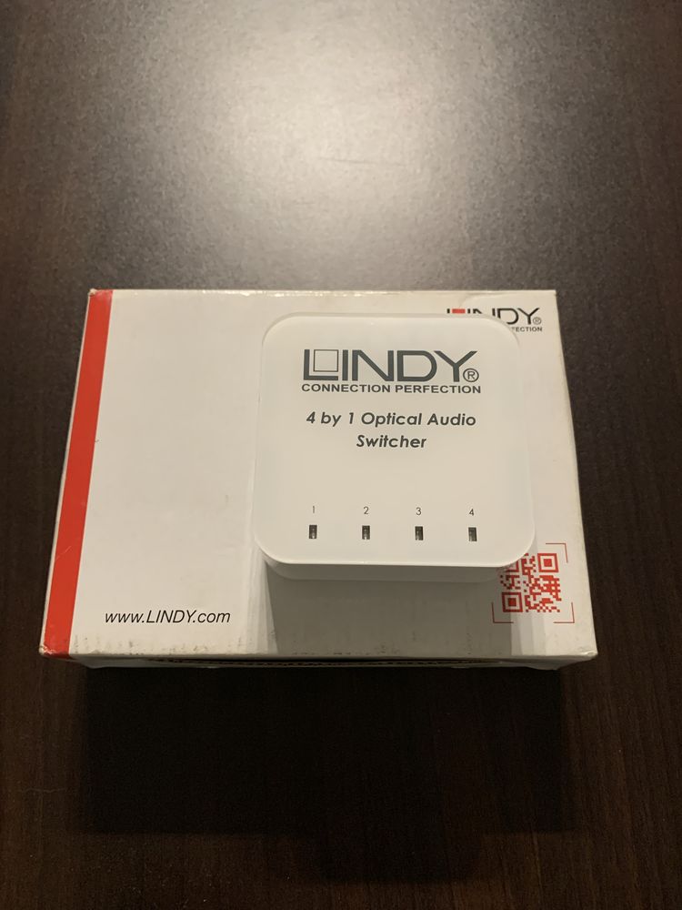 Switch ótico/toslink 4x1 Lindy