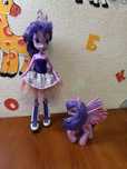 Лялька Твайлайт Спаркл та поні+6 My Little Pony  в подарунок,2 тваринк