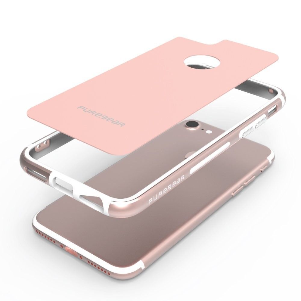 Etui PureGear do iPhone 6/6s/7 GlassBak 360 Rose Gold