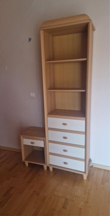Zestaw mebli regal biurko szafka komoda ikea