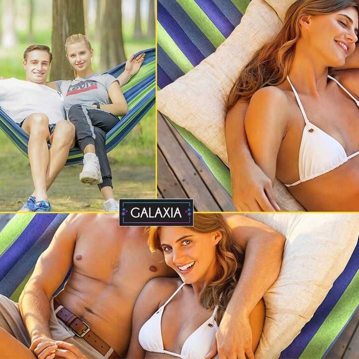 Hamak ze STELAŻEM Stelaż do hamaka Ogrodowy DWUOSOBOWY XXL STOJAK