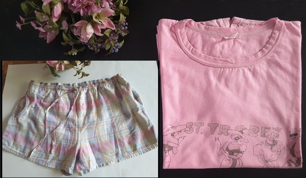 2 topy damskie bluzki letnie + spodenki rozmiar M / L