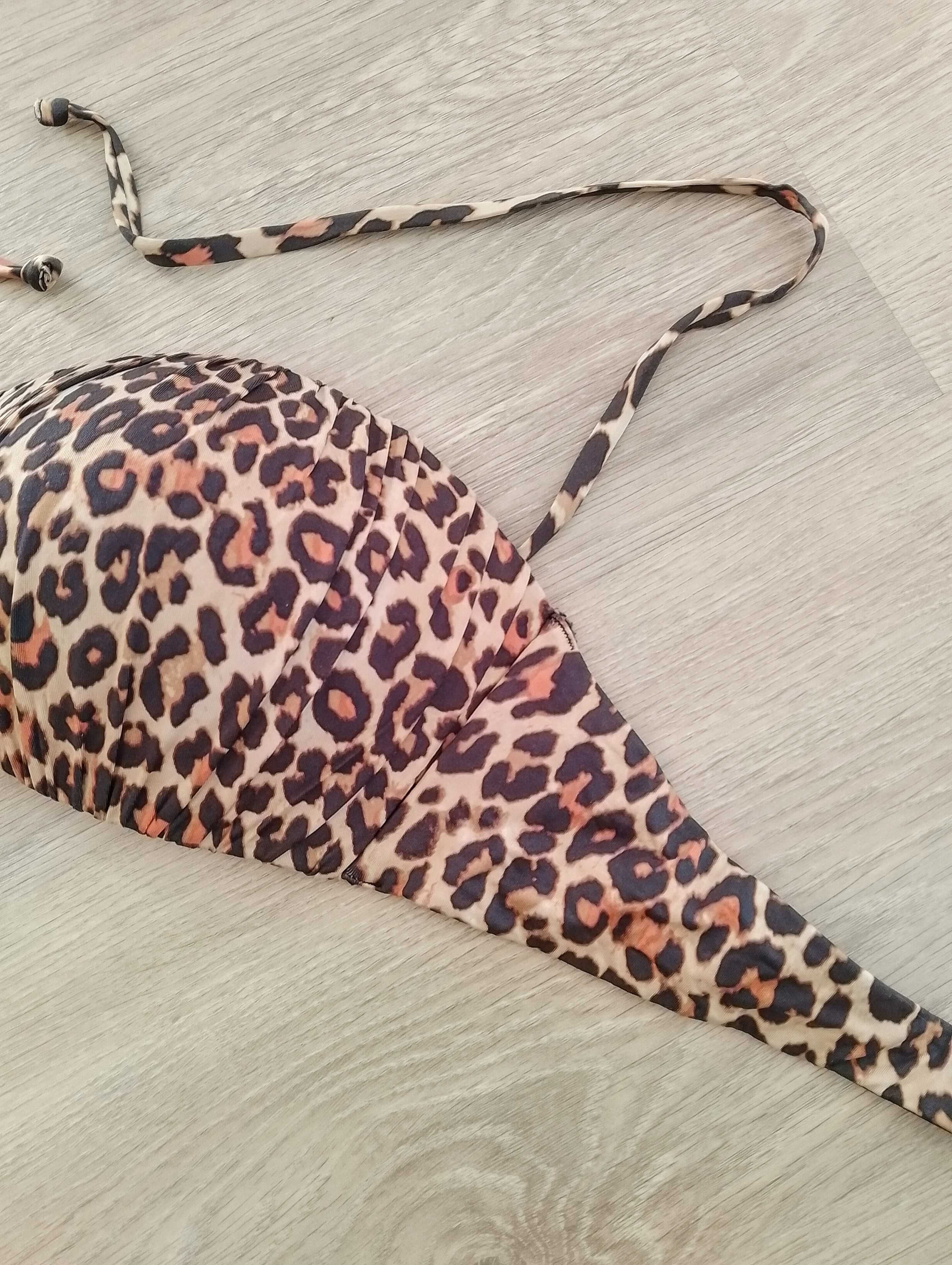 H&M panterka góra stroju kąpielowego stanik biustonosz panterkę 44 XXL