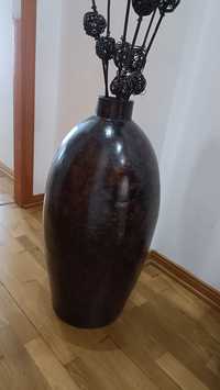 Vaso cerâmica castanho