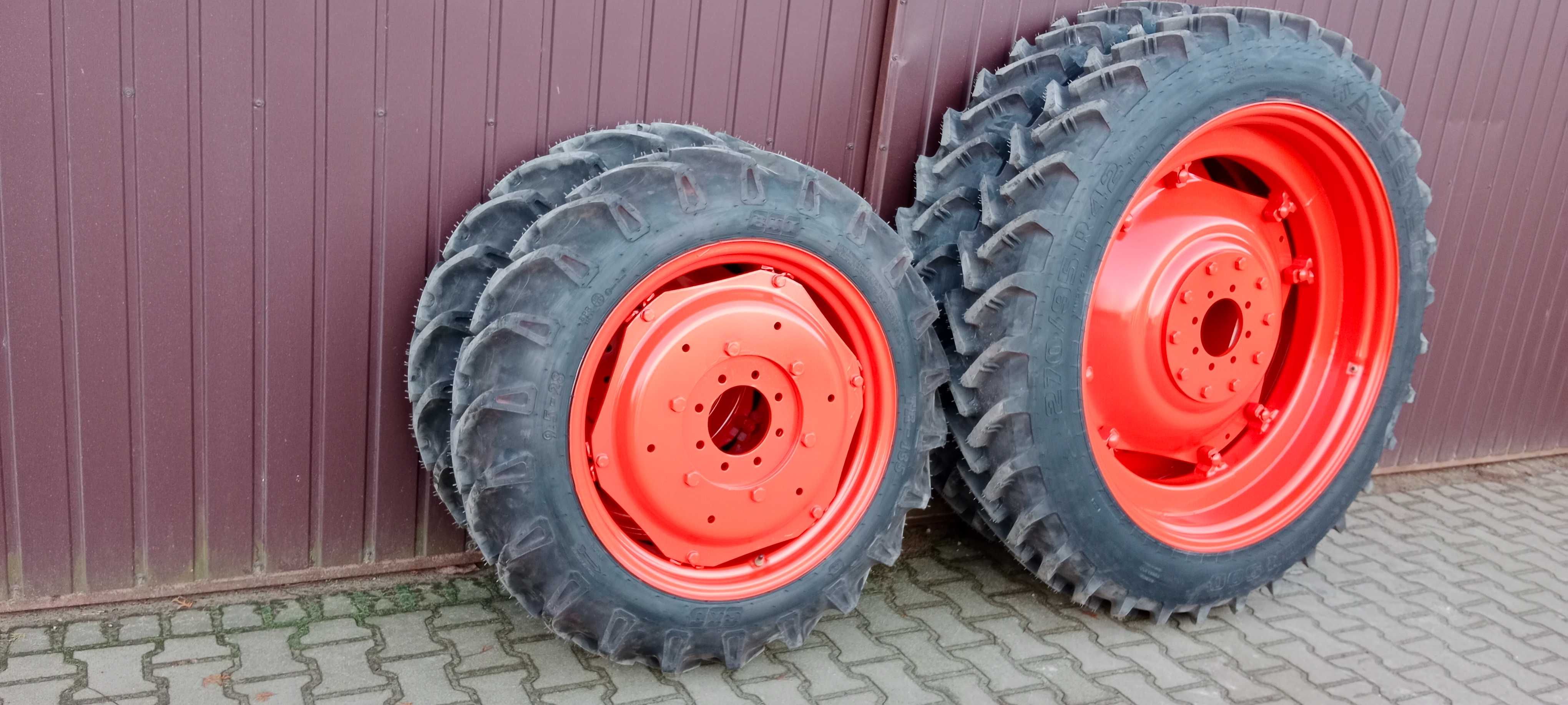 Koła wąskie do międzyrzędzi 9,5 R28 i 11,2 R42 do KUBOTA
