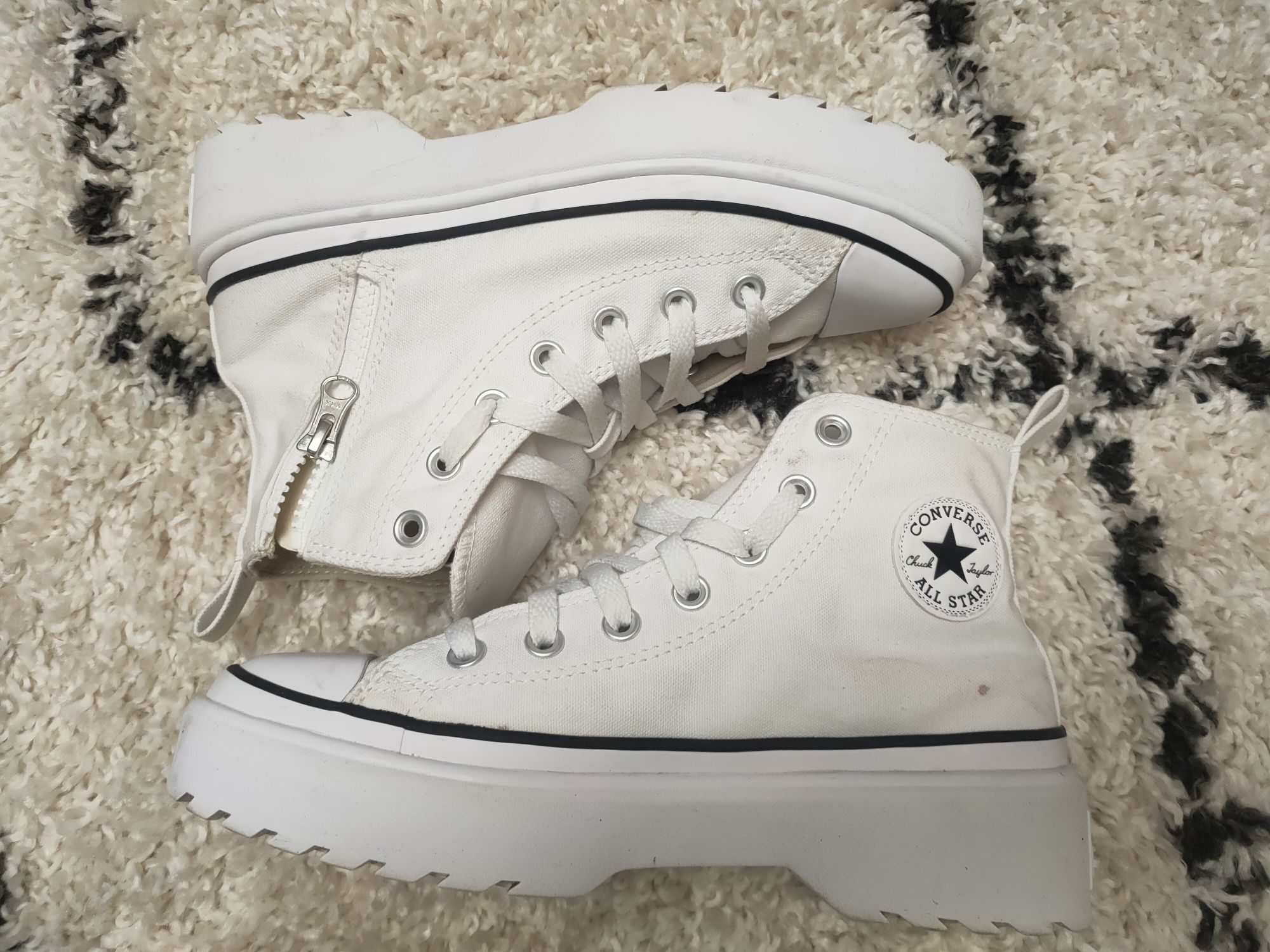 Converse białe wysokie