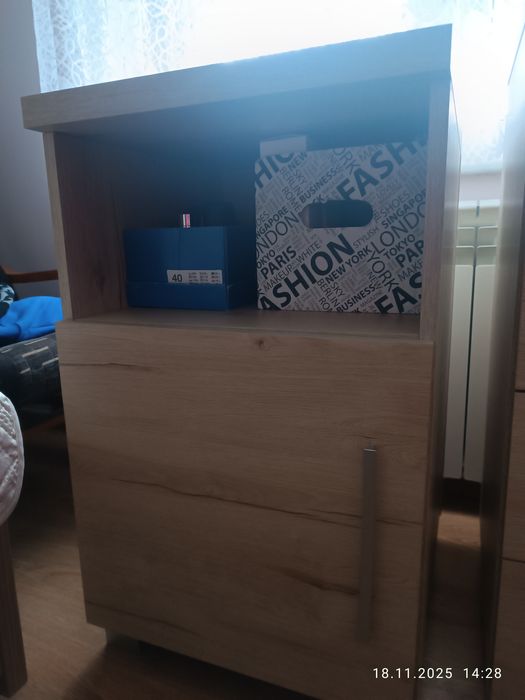 Szafka kominek dąb sonoma