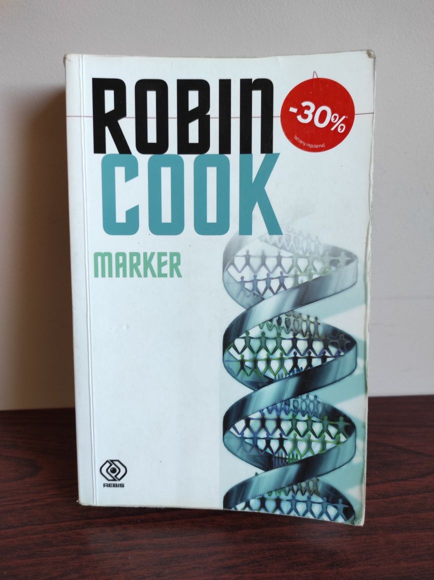Książka Marker autor Robin Cook, oprawa miękka.

„Marker” to thriller