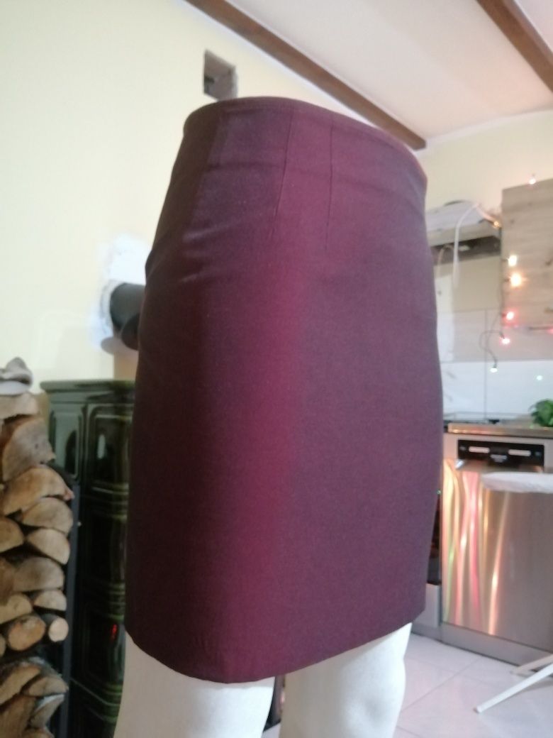Spódnica nowa burgund elegancka rozmiar 38