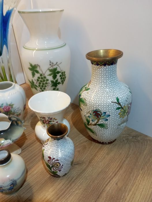 Вази художнє скло, фарфор, Чехія, Богемия, Англия