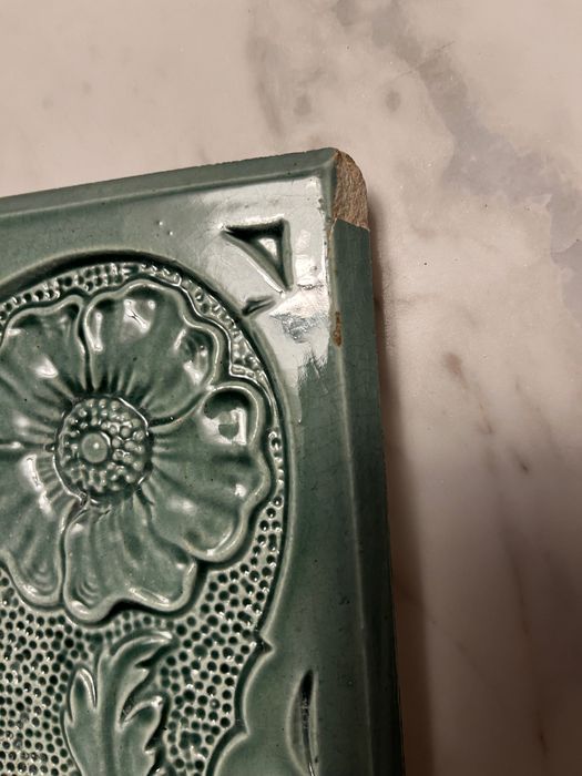 Kafel z pieca secesyjnego