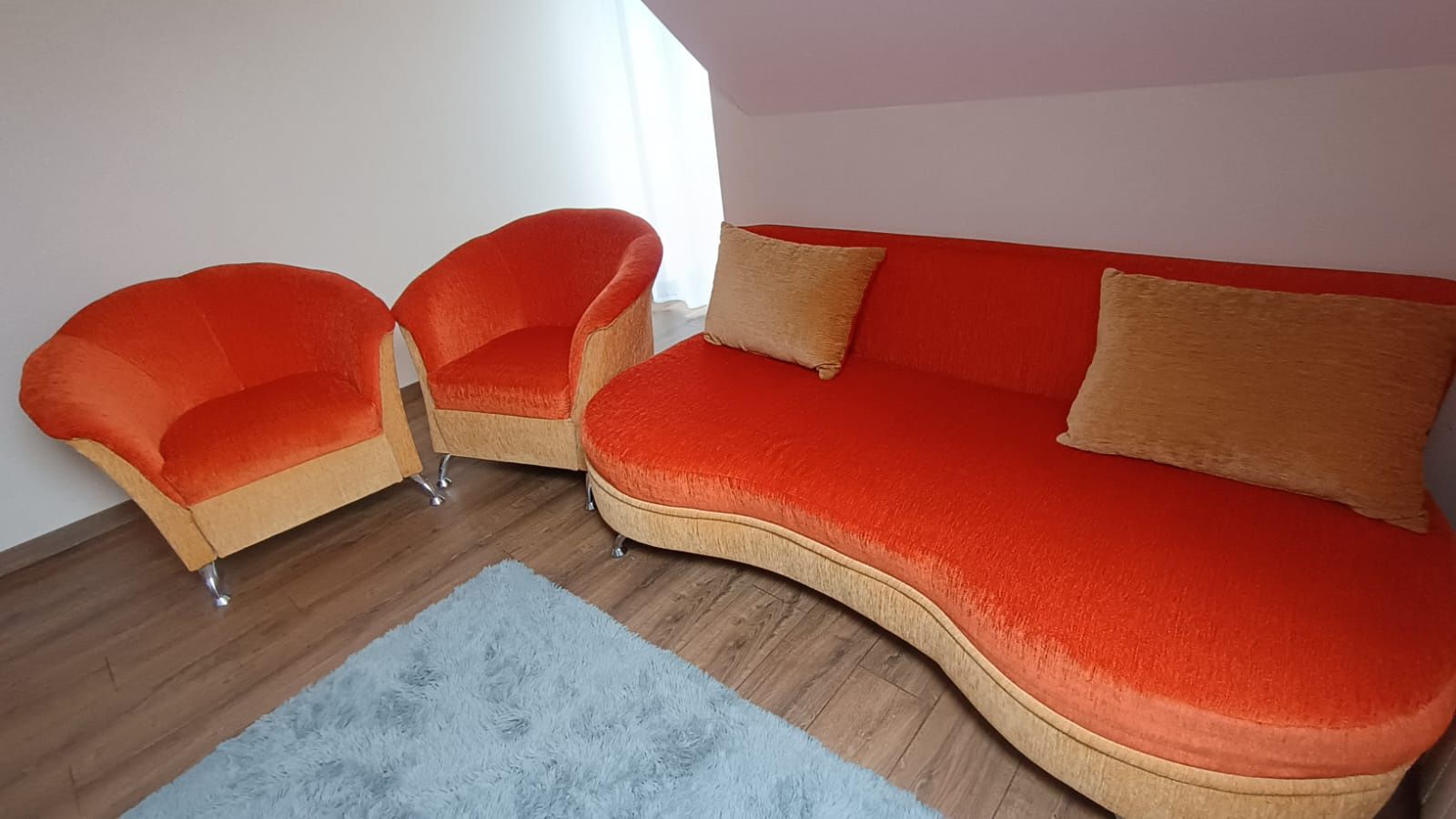 Komplet wypoczynkowy sofa łóżko kanapa i 2 fotele uzywany stan bardzo