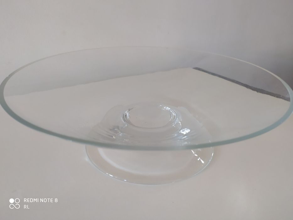 Prato grande de vidro