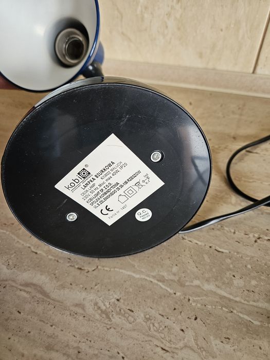 Lampka biurkowa granatowa