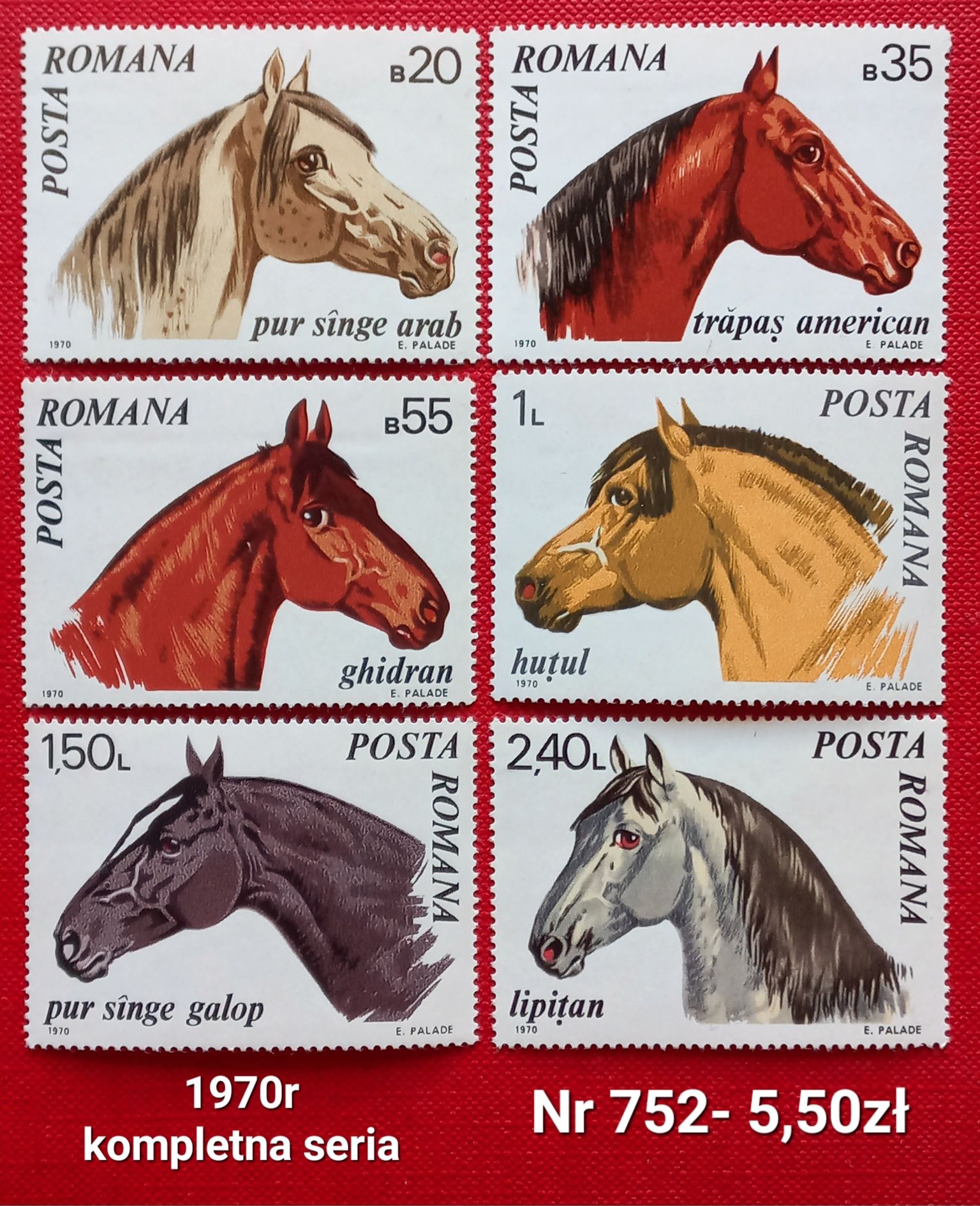 Znaczki fauna: 8 pozycji, proszę wybierać