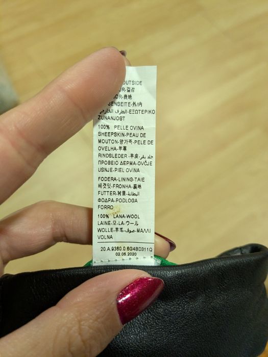 Luvas cabedal Benetton