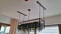 Lampa kwietnik wisząca loft