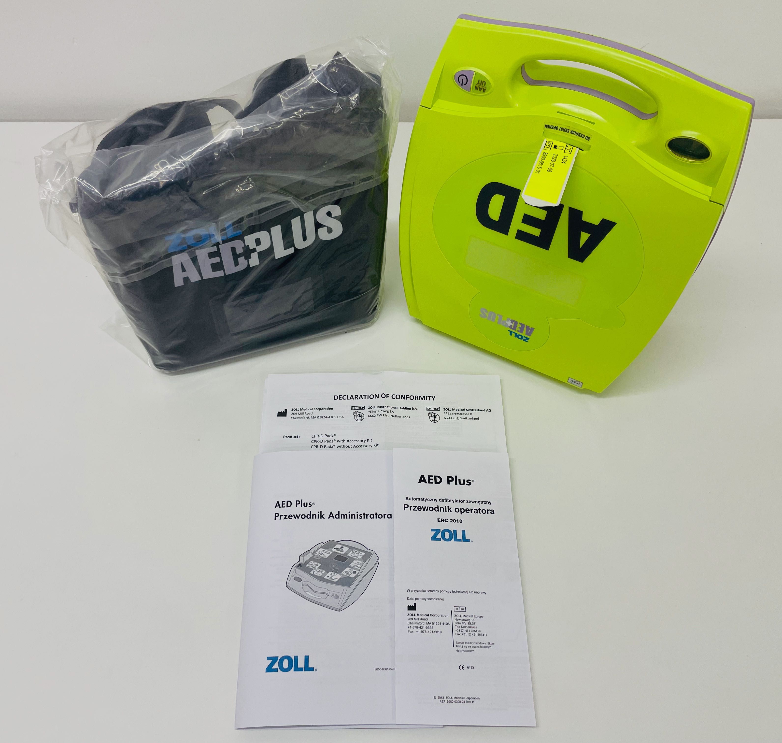 Defibrylator ZOLL AED PLUS j.polski, nowa torba, nowe elektrody