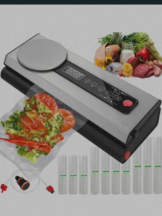 10рулонів Польща вакууматор 12/220 вольт нож, упаковщик вакуумный