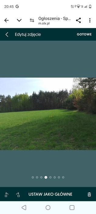 Sprzedam Działkę Budowlaną Pod Lasem w Pięknej Okolicy