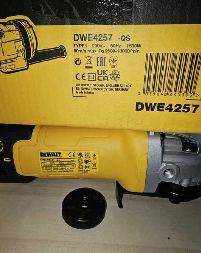 Болгарка DeWALT DWE4257 угловая шлифовочная машинка / шлифмашина