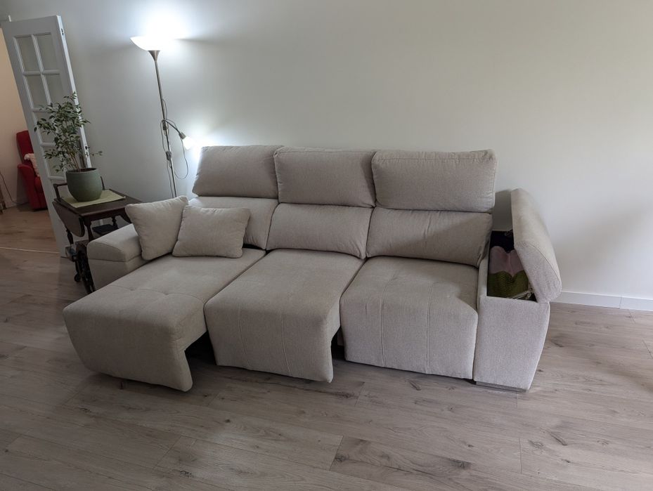 Sofá triplo com 3 chaise-longue