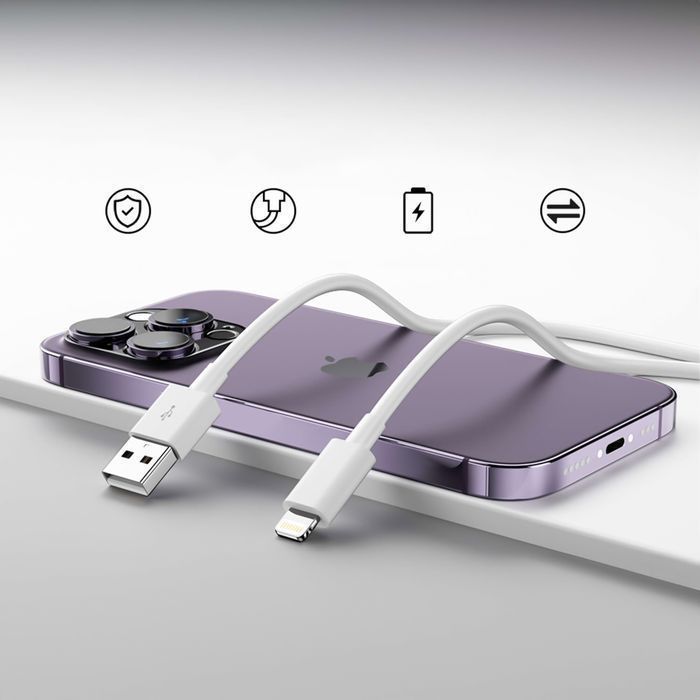 Oryginalny kabel Apple MD818ZM/A Lightning do USB 1 metr Cable biały